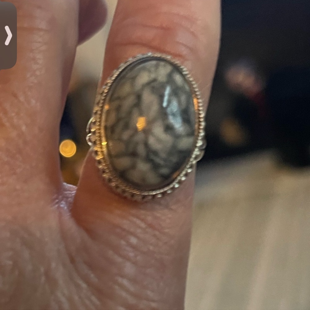 Seraphinite Ring sterling sliver